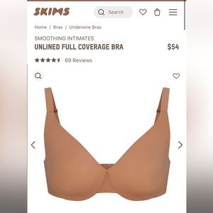 SKIMS Unlined Full Coverage Bra